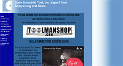 Desktop Screenshot of cookssharpening.com