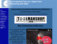Tablet Screenshot of cookssharpening.com